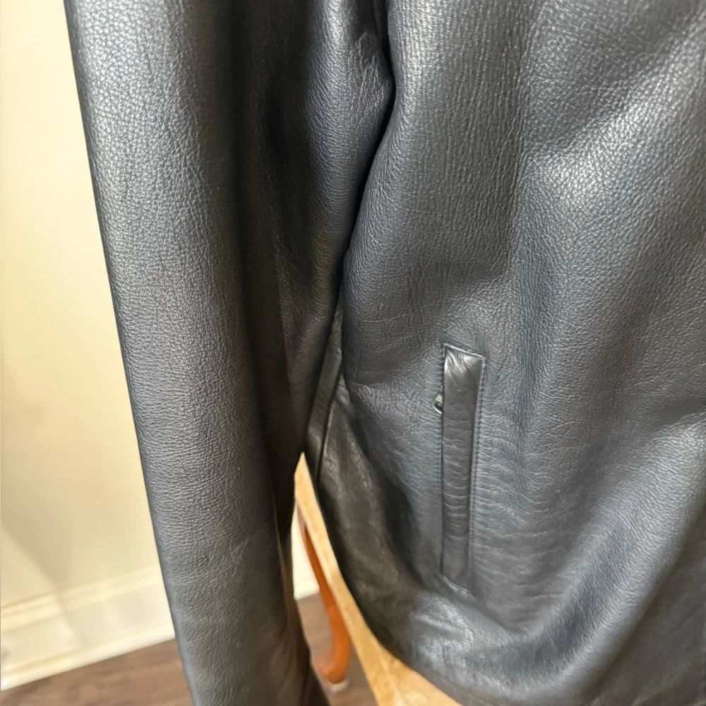 VTG! BANANA REPUBLIC Leather Jacket Size XL